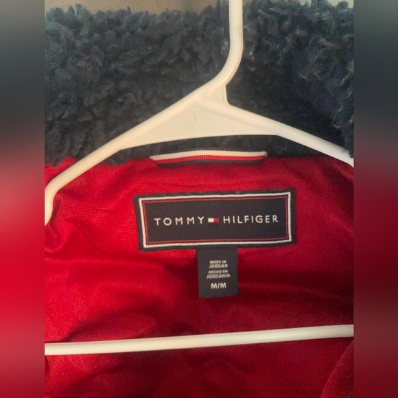Tommy Hilfiger Women Talla M Sherpa Jacket - Navy, Red, White - Picture 3 of 4
